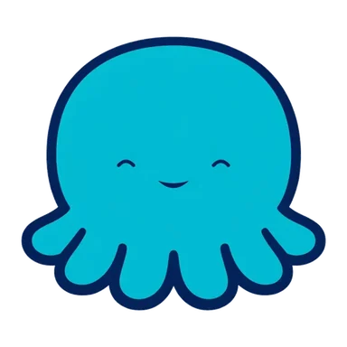 Splashy the OctoWorks octopus mascot looking proud